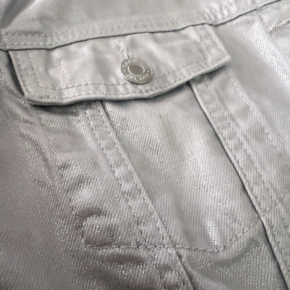Gap Kids Metallic Shine Denim Jacket - Picture 6 of 6